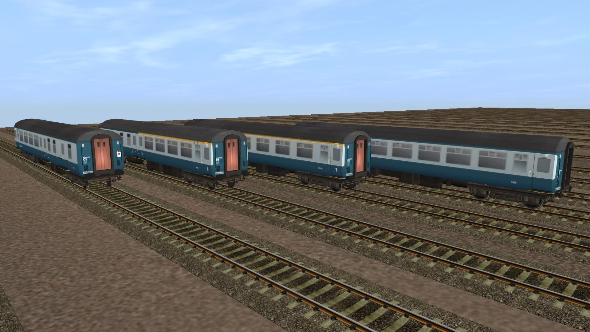 Picture of Mk2c coaches - BSO, BFK, FK, TSO